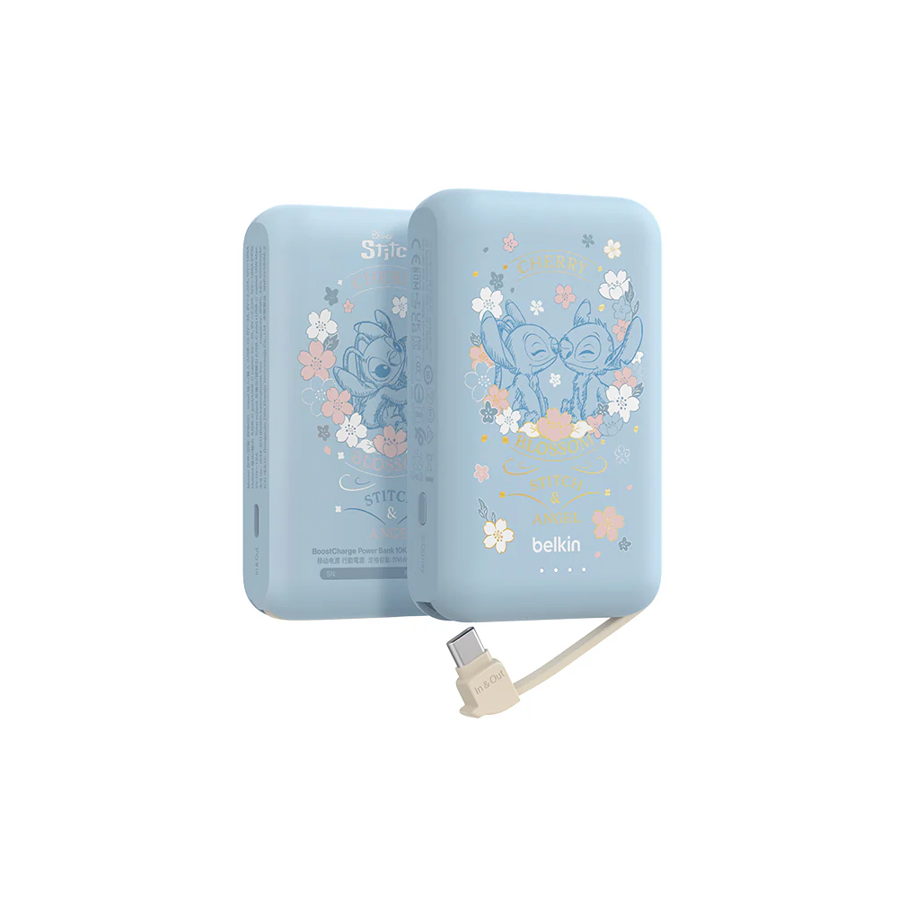 Belkin BoostCharge Power Bank 10K with Integrated Cable (Stitch, Disney Collection) (Retail price: $300)