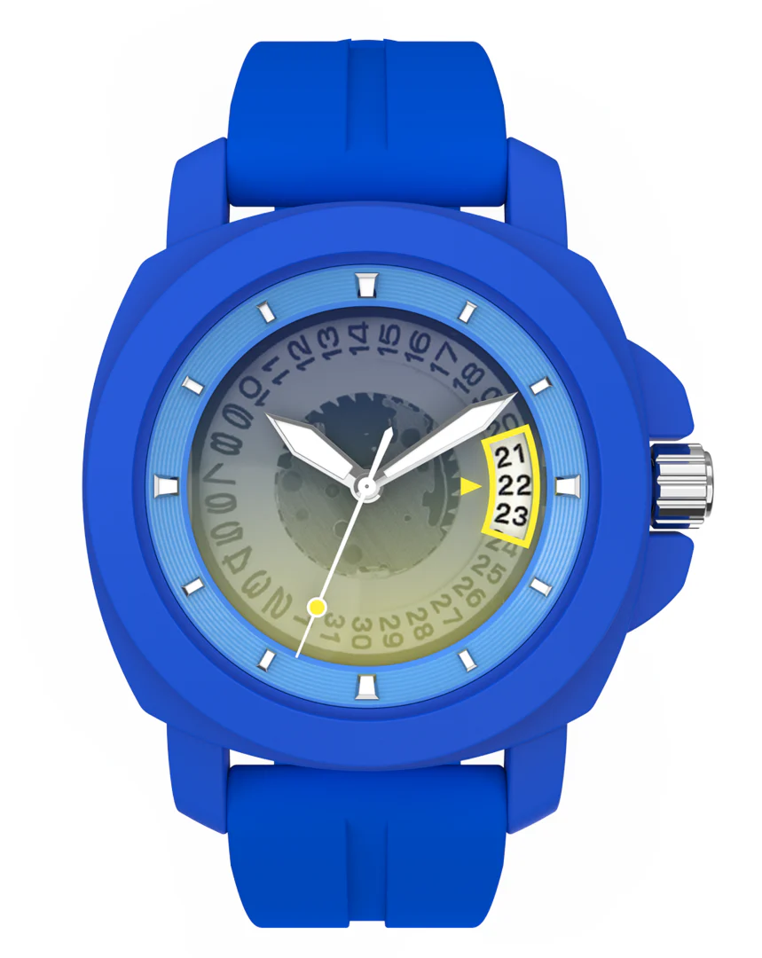 taSukaru Teens Child's Octopus Watch - Blue/Yellow (Retail price: $388)