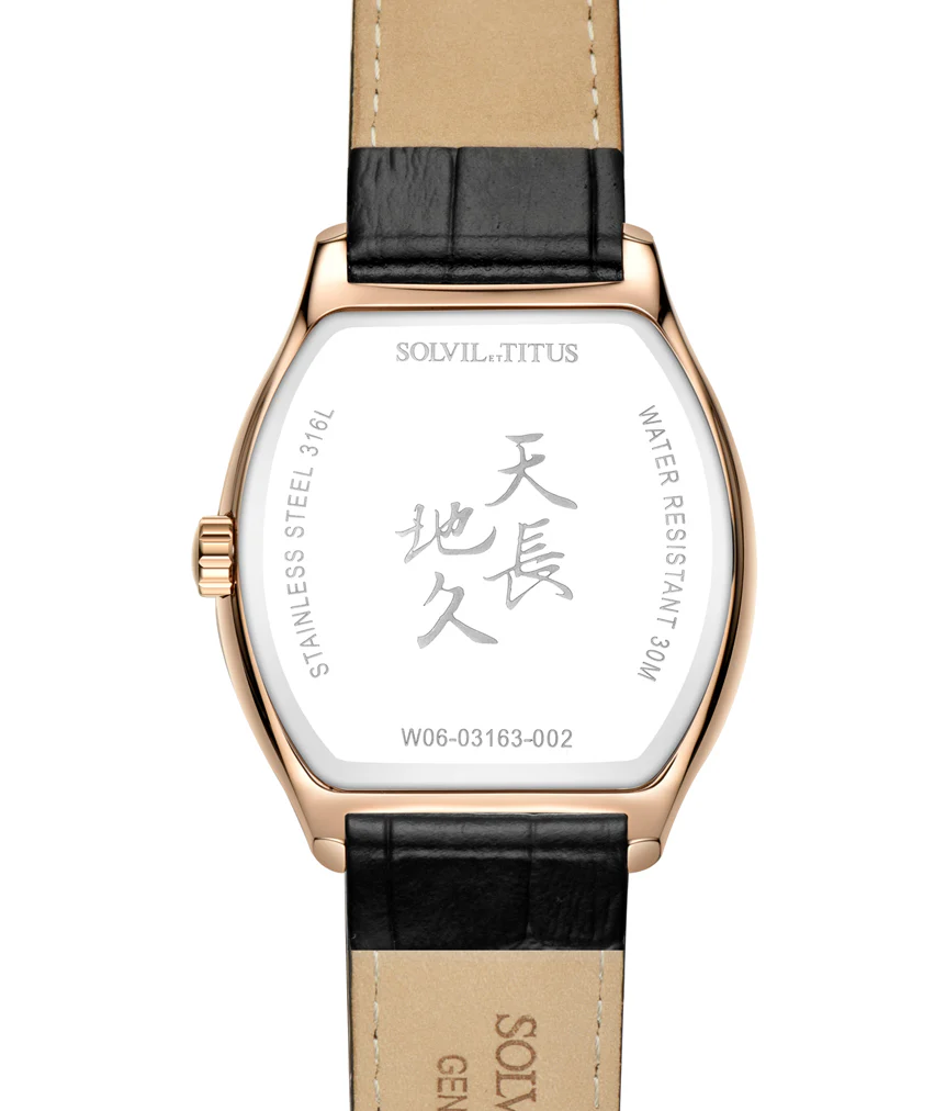 Classicist 3 Hands Date Quartz Leather Watch (W06-03163-002) - Image 3