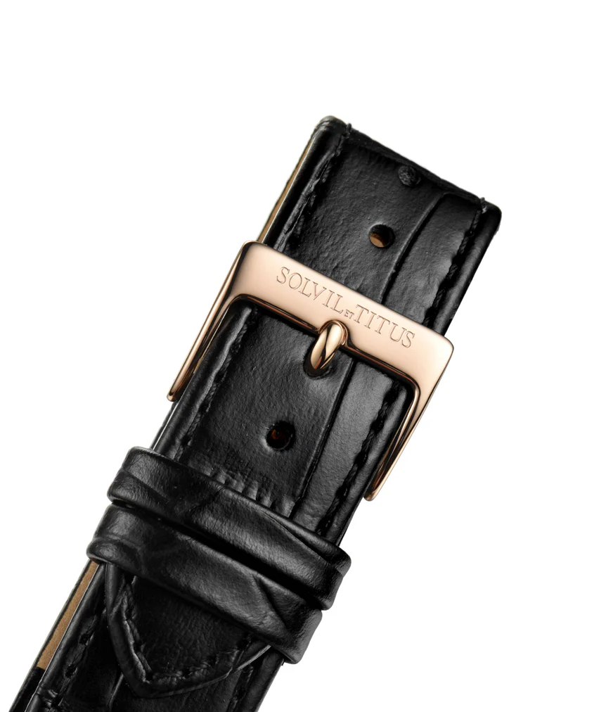 Classicist 3 Hands Date Quartz Leather Watch (W06-03163-002) - Image 4