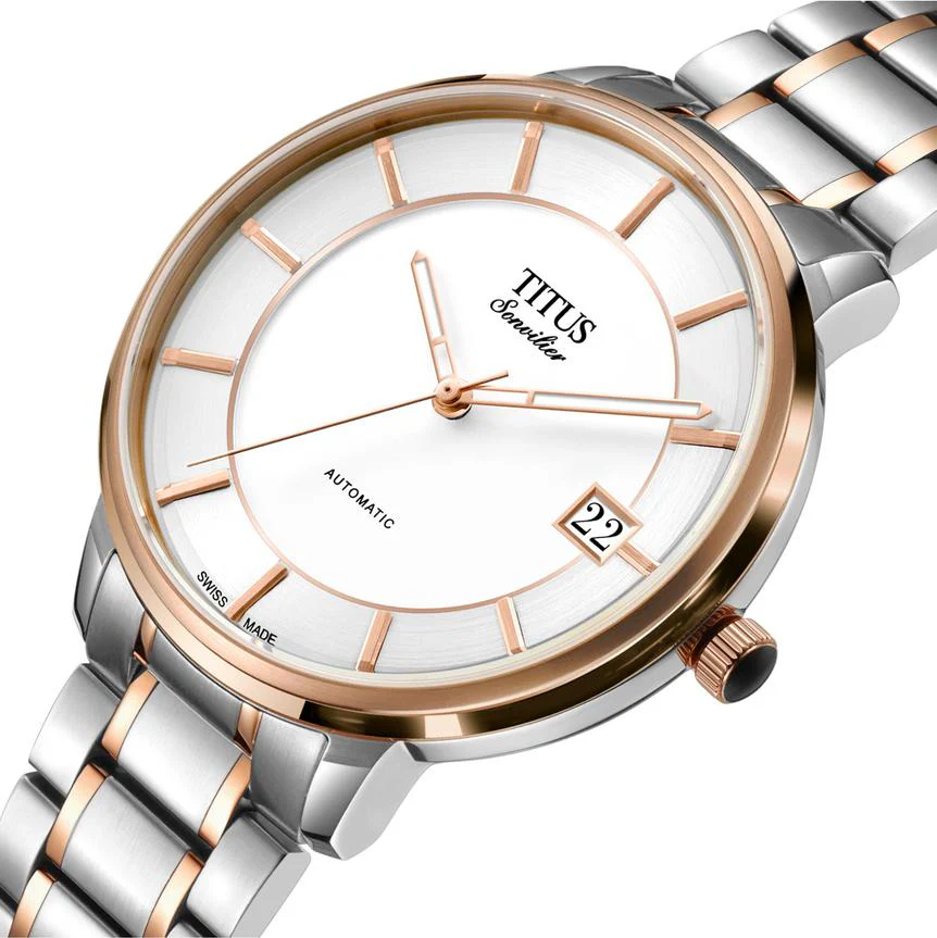 Sonvilier Swiss Made 3 Hands Date Mechanical Stainless Steel Watch (W06-03181-001) - Image 2