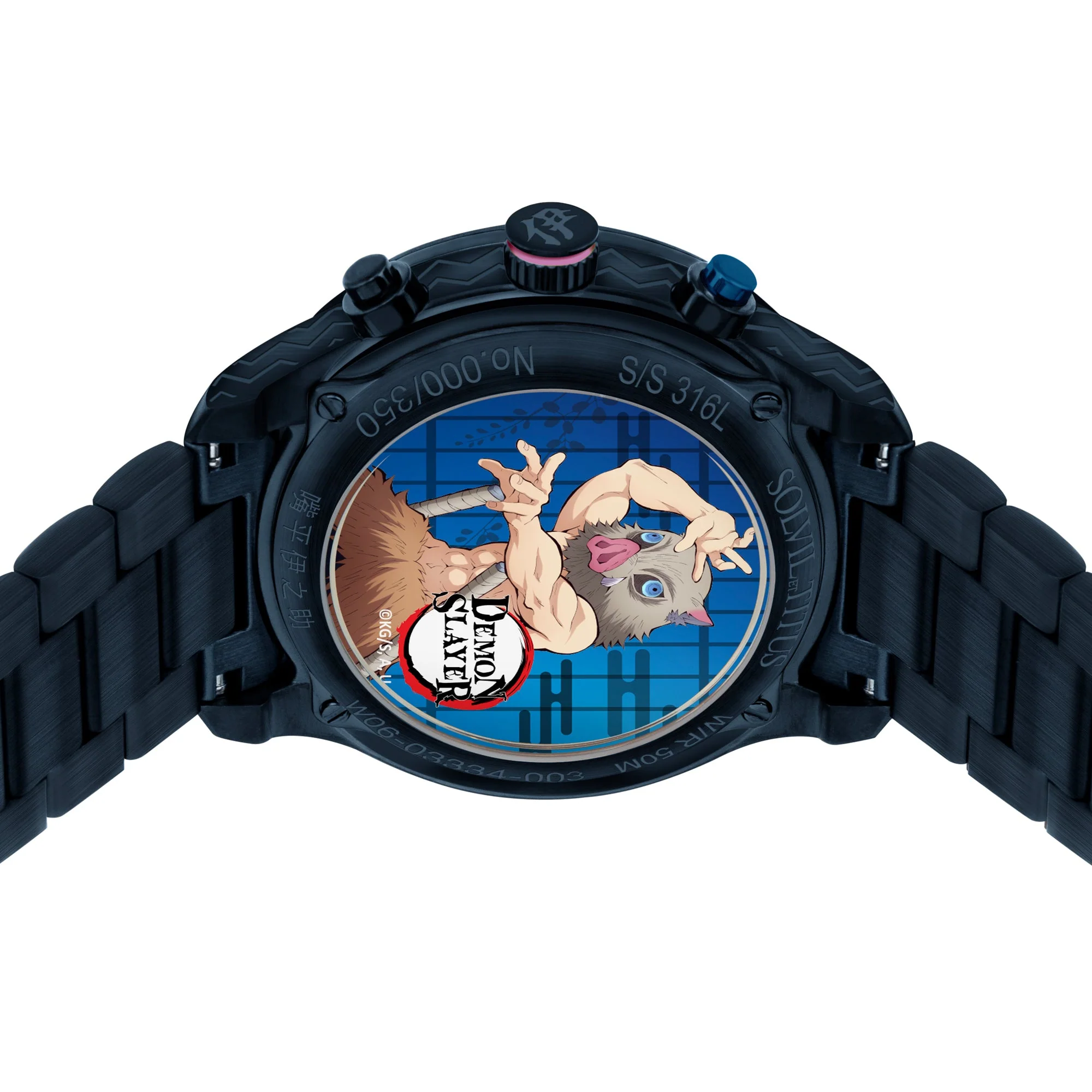 Solvil et Titus x Demon Slayer Chronograph Quartz Stainless Steel Watch (W06-03334-003) - Image 3