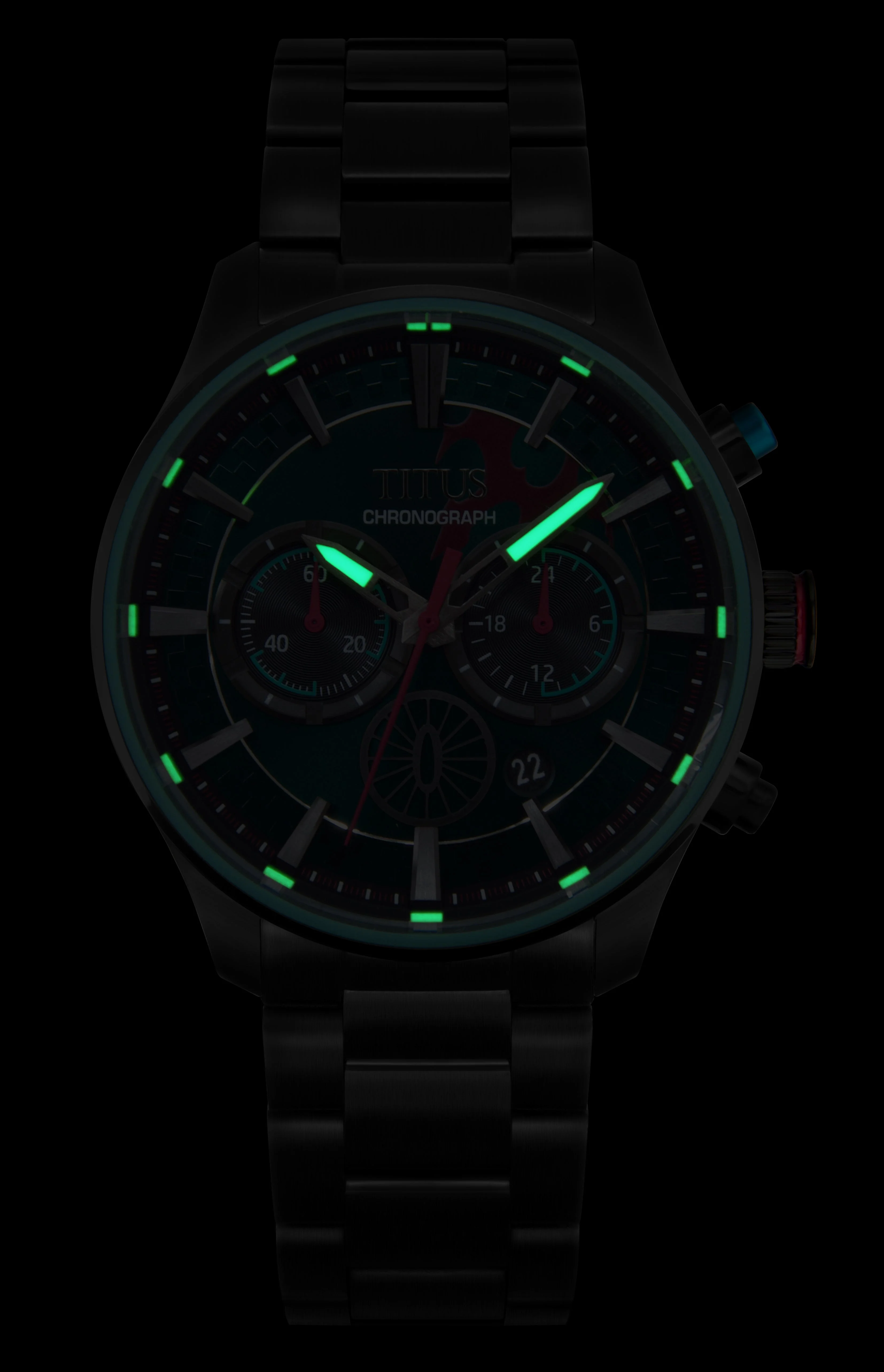 Solvil et Titus x Demon Slayer Chronograph Quartz Stainless Steel Watch (W06-03334-002) - Image 8