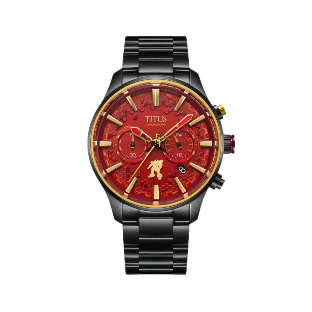 Solvil et Titus x Mobile Suit Gundam?"Sazabi" Limited Edition Chronograph Quartz Stainless Steel Watch (W06-03329-001)