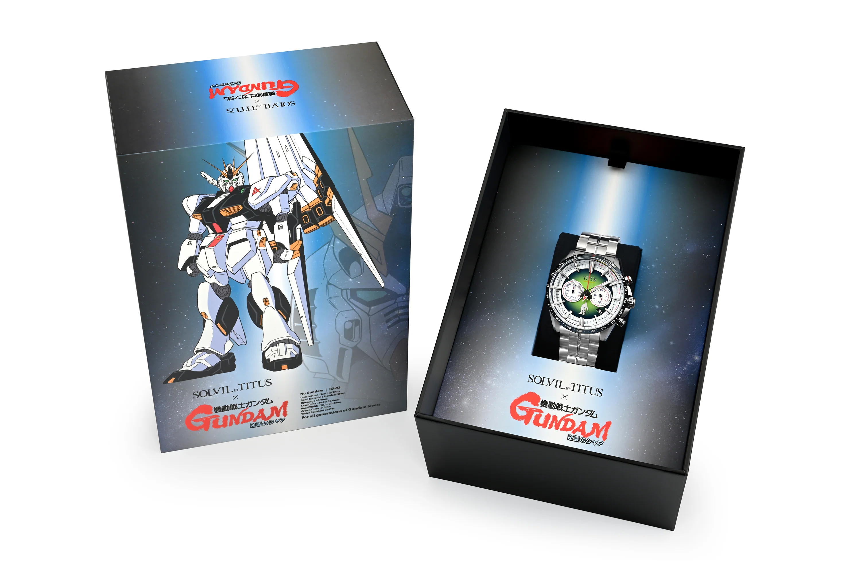 Solvil et Titus x Mobile Suit Gundam?"??Gundam" Limited Edition Chronograph Quartz Stainless Steel Watch (W06-03330-001) - Image 12