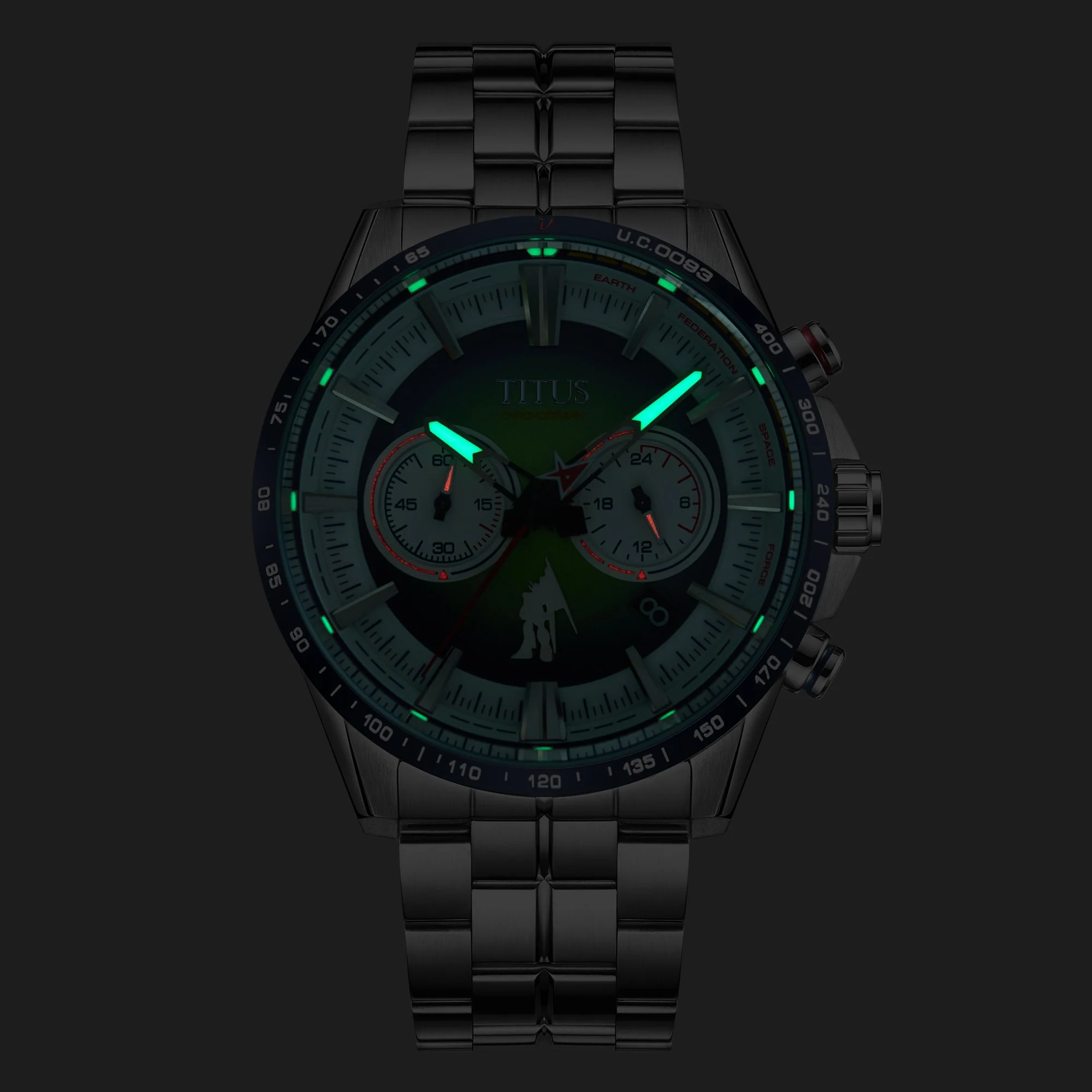 Solvil et Titus x Mobile Suit Gundam?"??Gundam" Limited Edition Chronograph Quartz Stainless Steel Watch (W06-03330-001) - Image 9