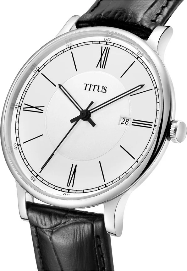 Classicist 3 Hands Quartz Leather Watch (W06-03044-004) - Image 2