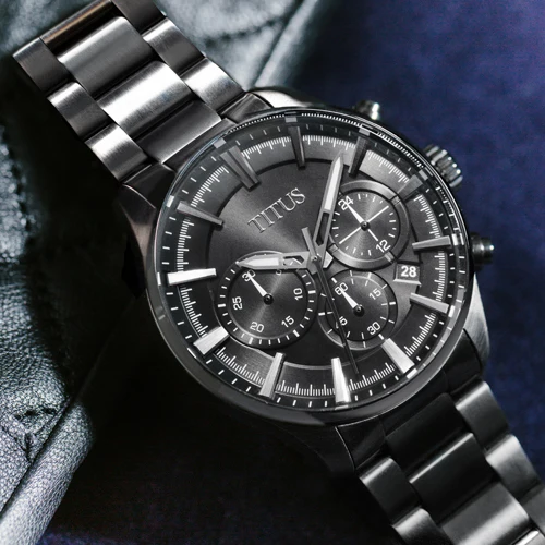 Modernist Chronograph Quartz Stainless Steel Watch W06-03082-003 - Image 5