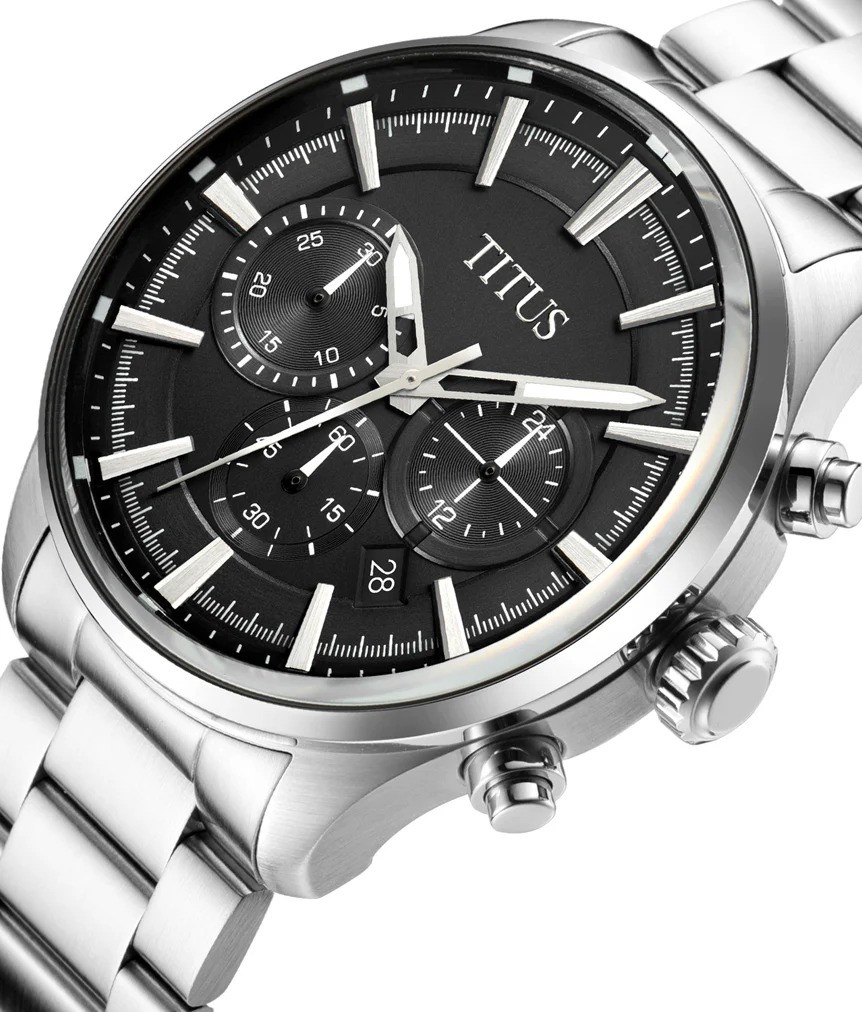 Saber Chronograph Quartz Stainless Steel Watch W06-03082-014 - Image 2
