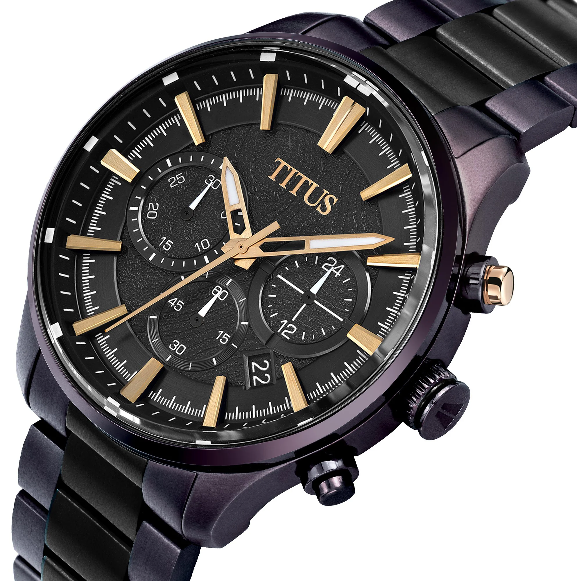Saber Chronograph Quartz Stainless Steel Watch  W06-03082-033 - Image 2