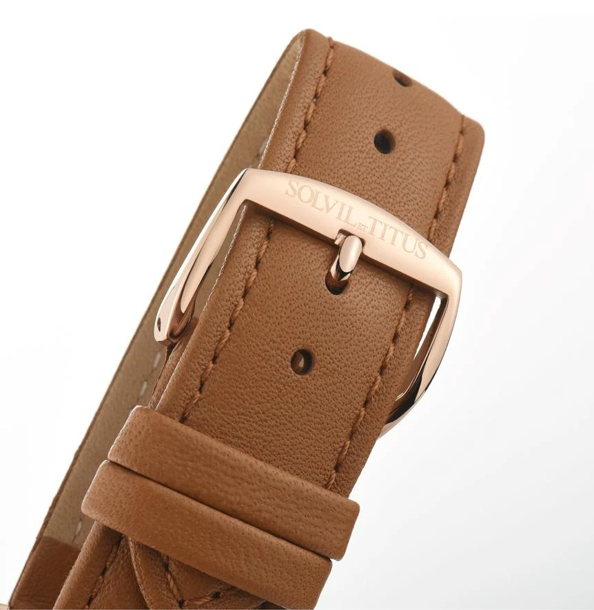 Nordic Tale 3 Hands Date Quartz Leather Watch (W06-03086-005) - Image 4