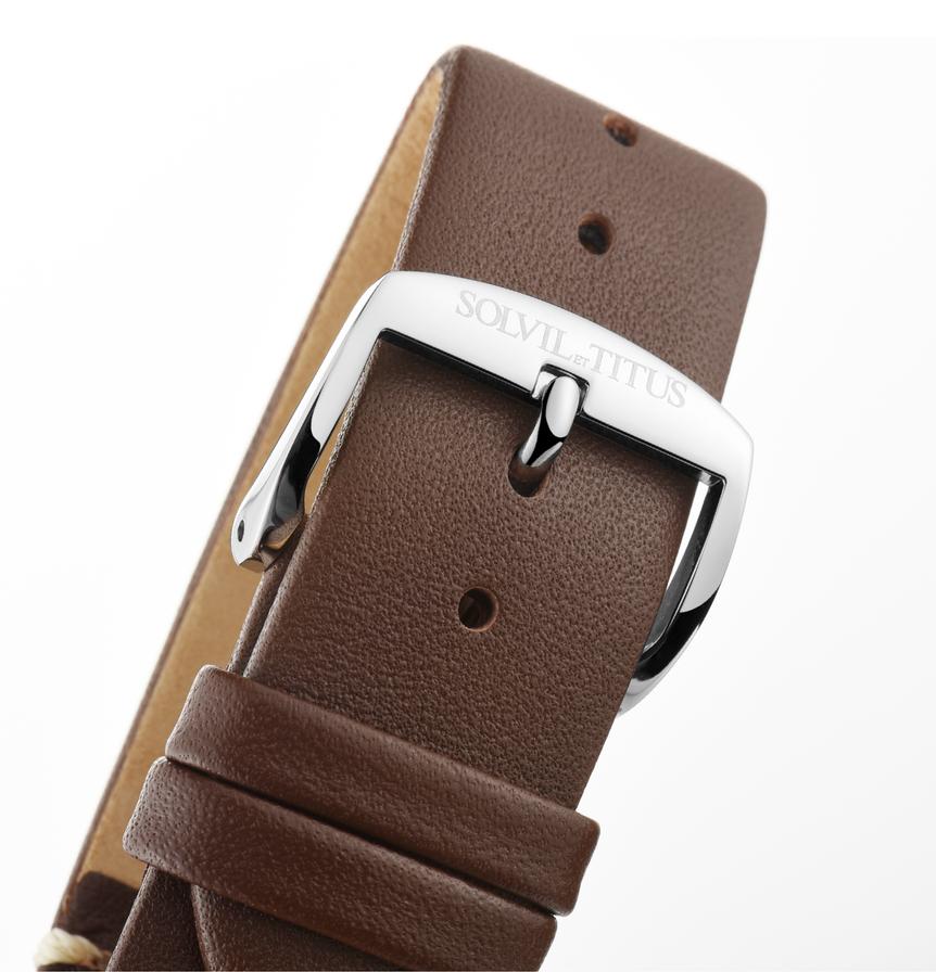 Interlude Multi-Function Quartz Leather Watch W06-03108-004 - Image 4