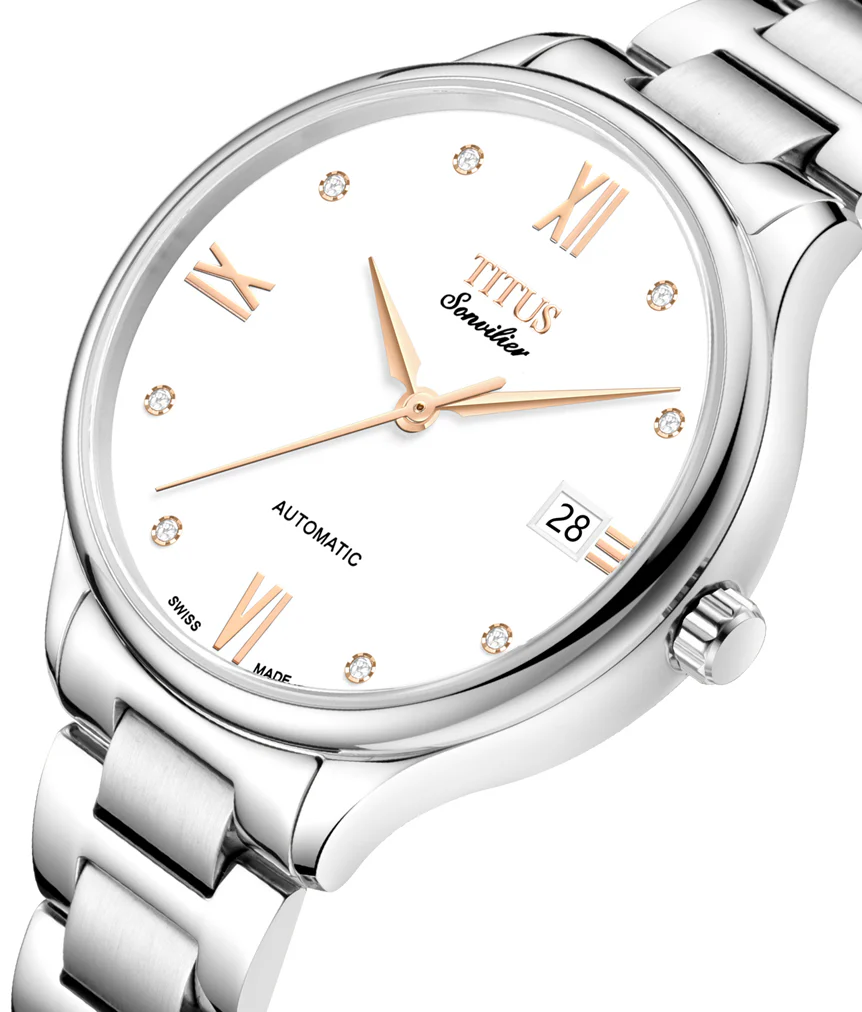Sonvilier Swiss Made 3 Hands Date Mechanical Stainless Steel Watch (W06-03116-001) - Image 2