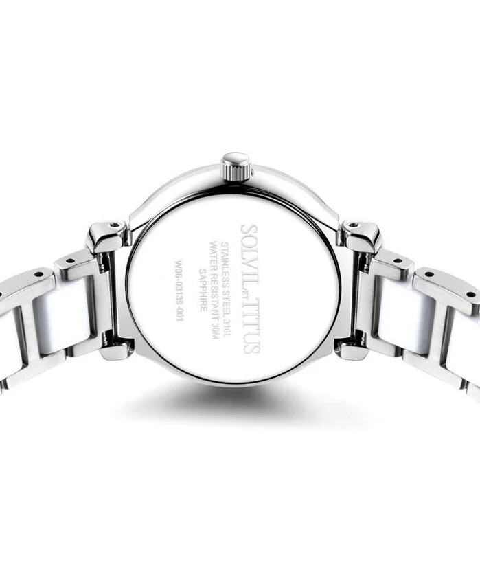 Fair Lady 3 Hands Date Quartz Stainless Steel Watch (W06-03139-001) - Image 3