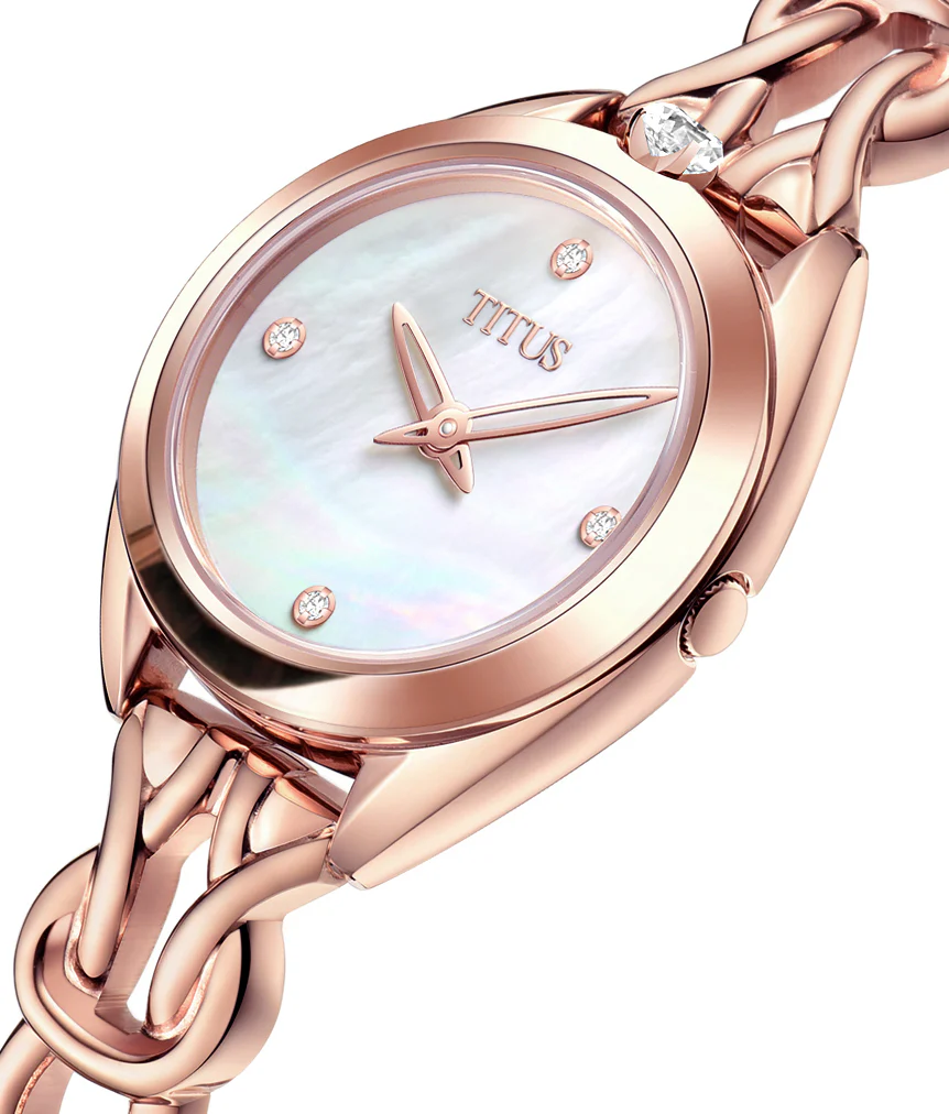 Ring & Knot 2 Hands Quartz Stainless Steel Diamond Watch W06-03140-001 - Image 2