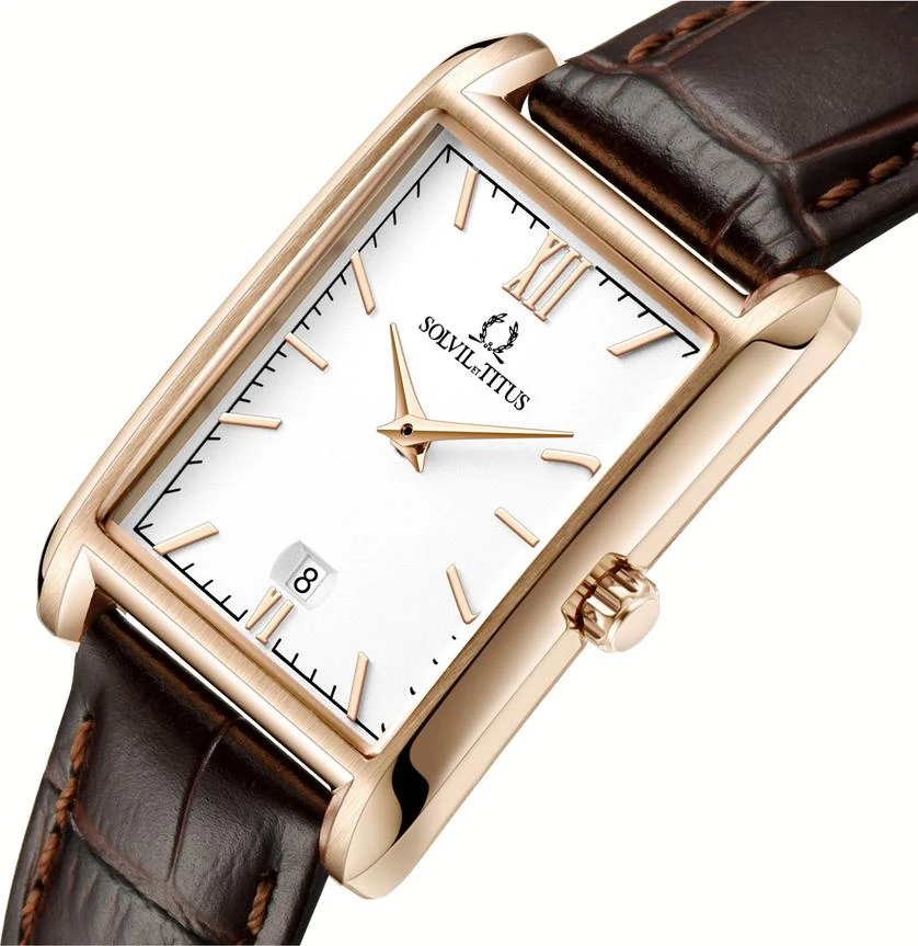 Classicist 2 Hands Quartz Leather Watch (W06-03179-005) - Image 2
