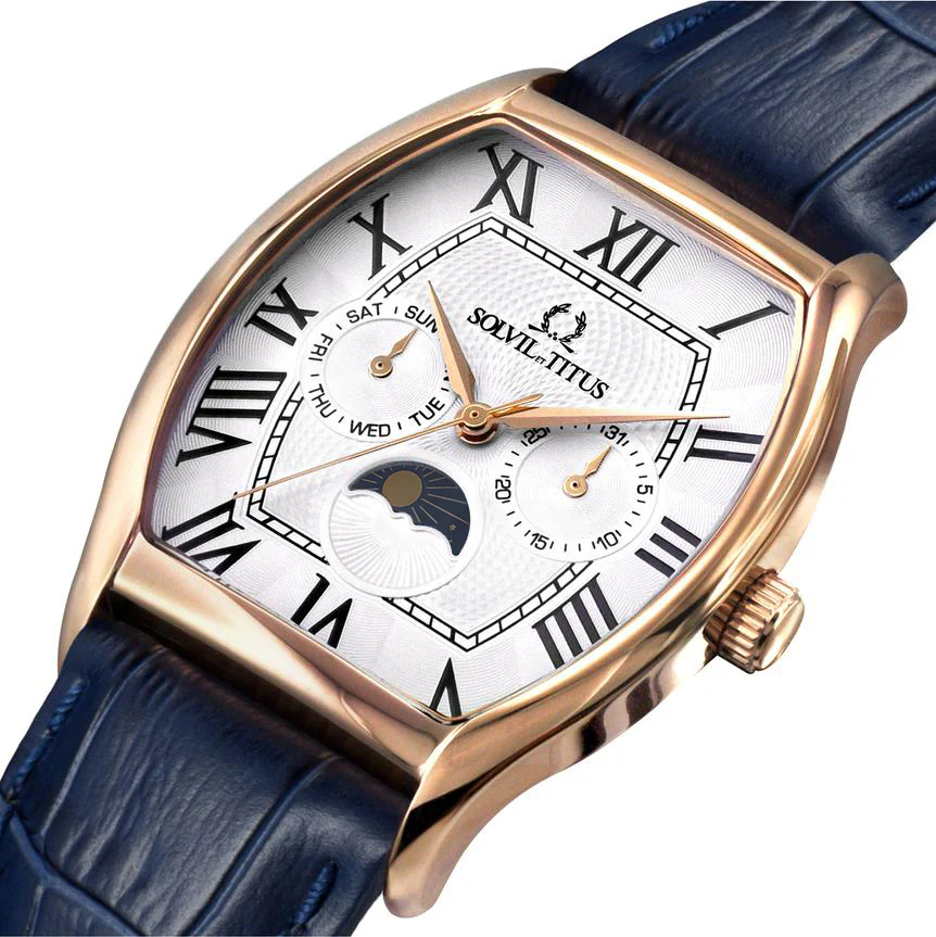 Barista Multi-Function with Day Night Indicator Quartz Leather Watch (W06-03219-002) - Image 2