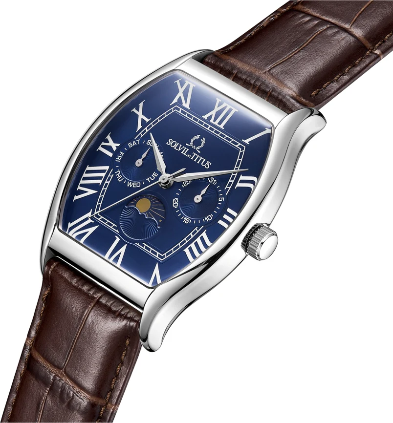 Barista Multi-Function with Day Night Indicator Quartz Leather Watch (W06-03219-004) - Image 2