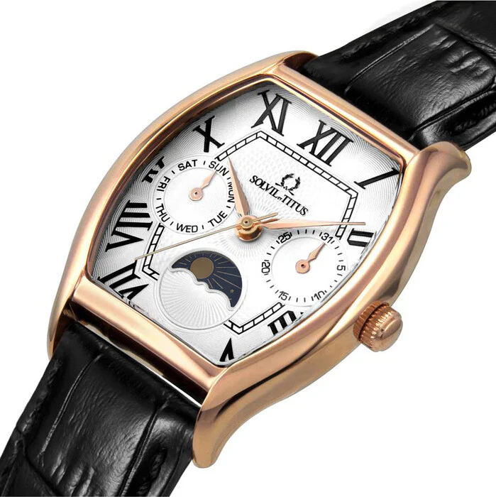 Barista Multi-Function with Day Night Indicator Quartz Leather Watch (W06-03220-002) - Image 2