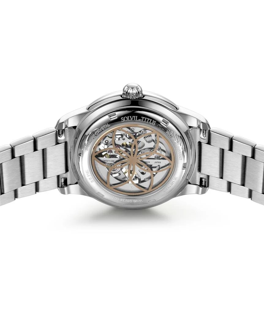 Classic 3 Hands Mechanical Skeleton Stainless Steel Watch (W06-03234-001) - Image 3