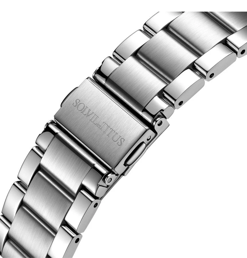 Classic 3 Hands Mechanical Skeleton Stainless Steel Watch (W06-03234-001) - Image 4