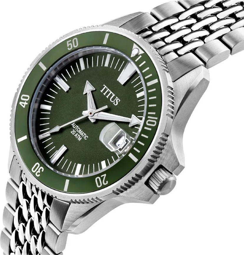 Valor 3 Hands Date Mechanical Stainless Steel Watch (W06-03250-003) - Image 2