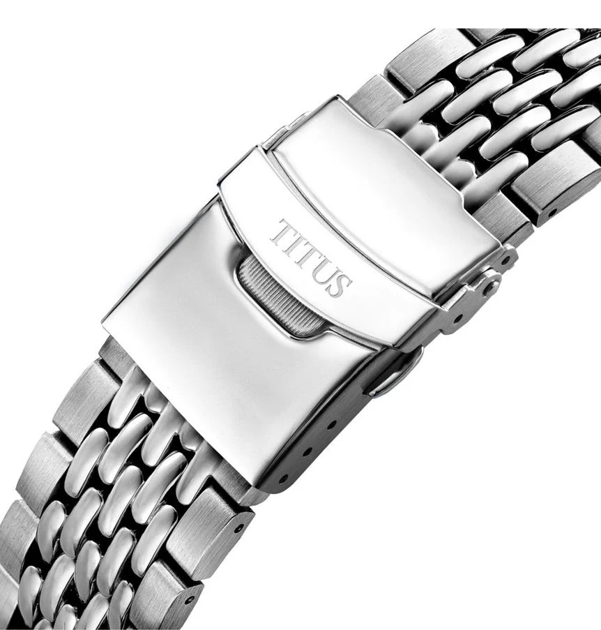 Valor 3 Hands Date Mechanical Stainless Steel Watch (W06-03250-008) - Image 4