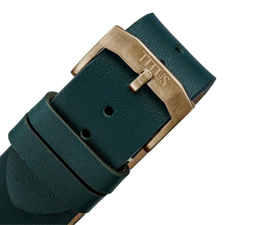 Valor 3 Hands Date Mechanical Leather Watch (W06-03250-014) - Image 4