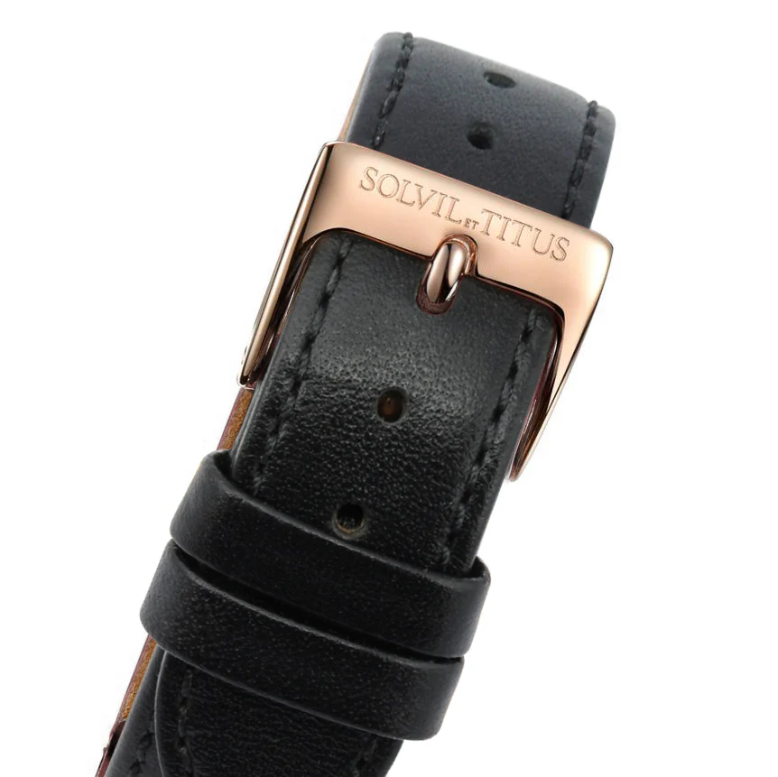 The Letter 3 Hands Quartz Leather Watch (W06-03266-001) - Image 4
