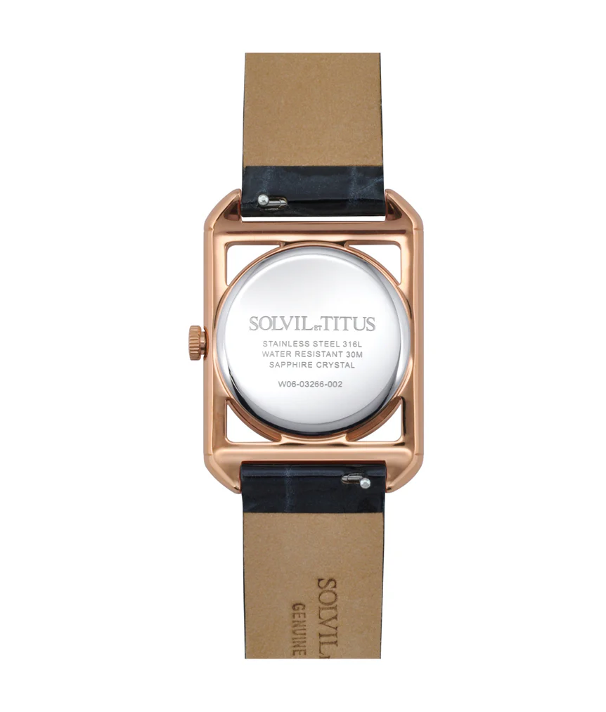 The Letter 3 Hands Quartz Leather Watch (W06-03266-002) - Image 3