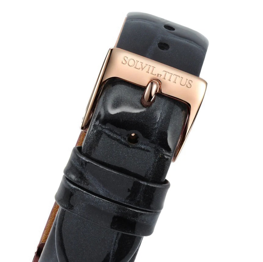 The Letter 3 Hands Quartz Leather Watch (W06-03266-002) - Image 4