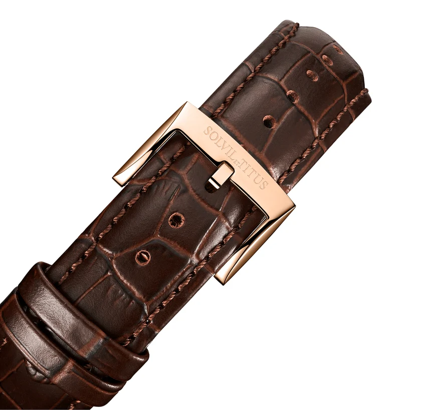 Barrique 3 Hands Mechanical Leather Watch W06-03268-002 - Image 4