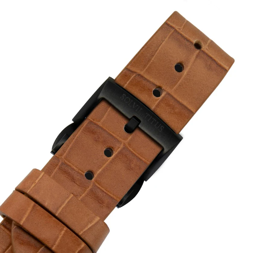 Barrique 3 Hands Mechanical Skeleton Leather Watch (W06-03268-005) - Image 4