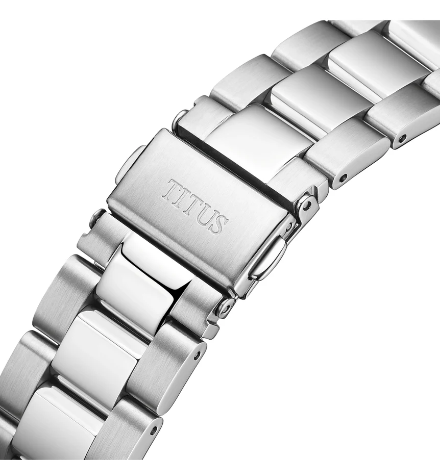 Enlight 3 Hands Mechanical Skeleton Stainless Steel Watch (W06-03277-001) - Image 4