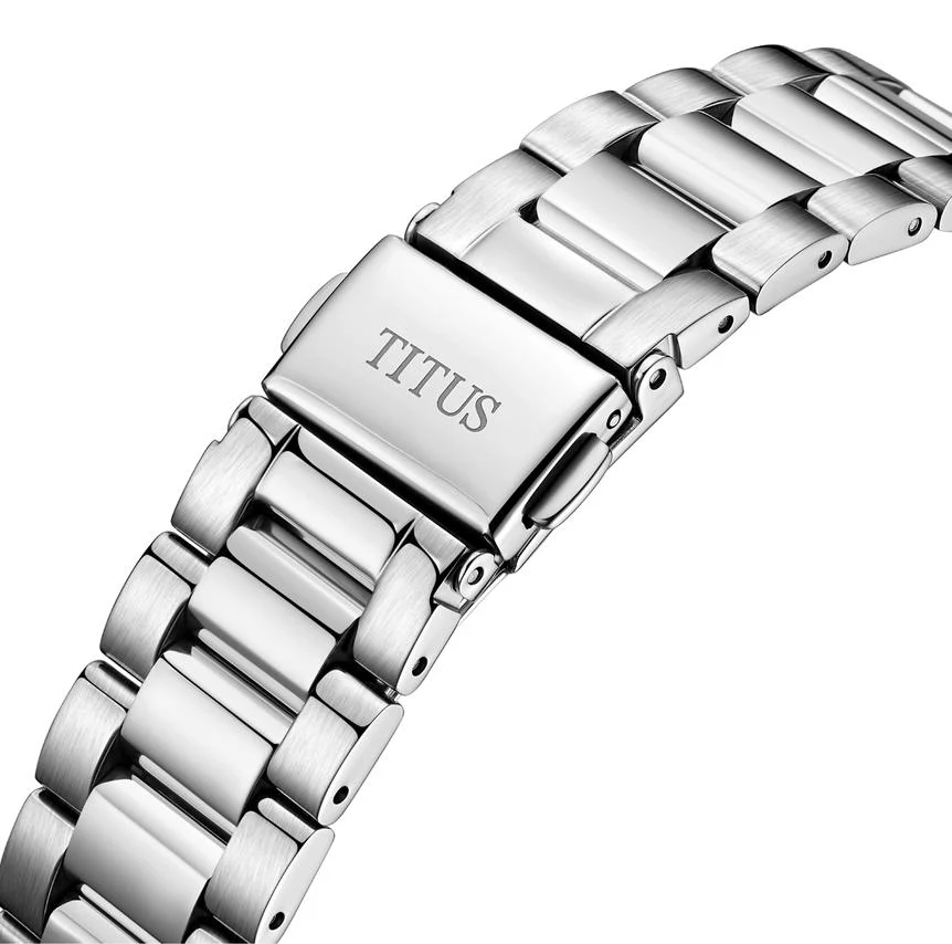 Enlight 3 Hands Mechanical Skeleton Stainless Steel Watch (W06-03278-001) - Image 4