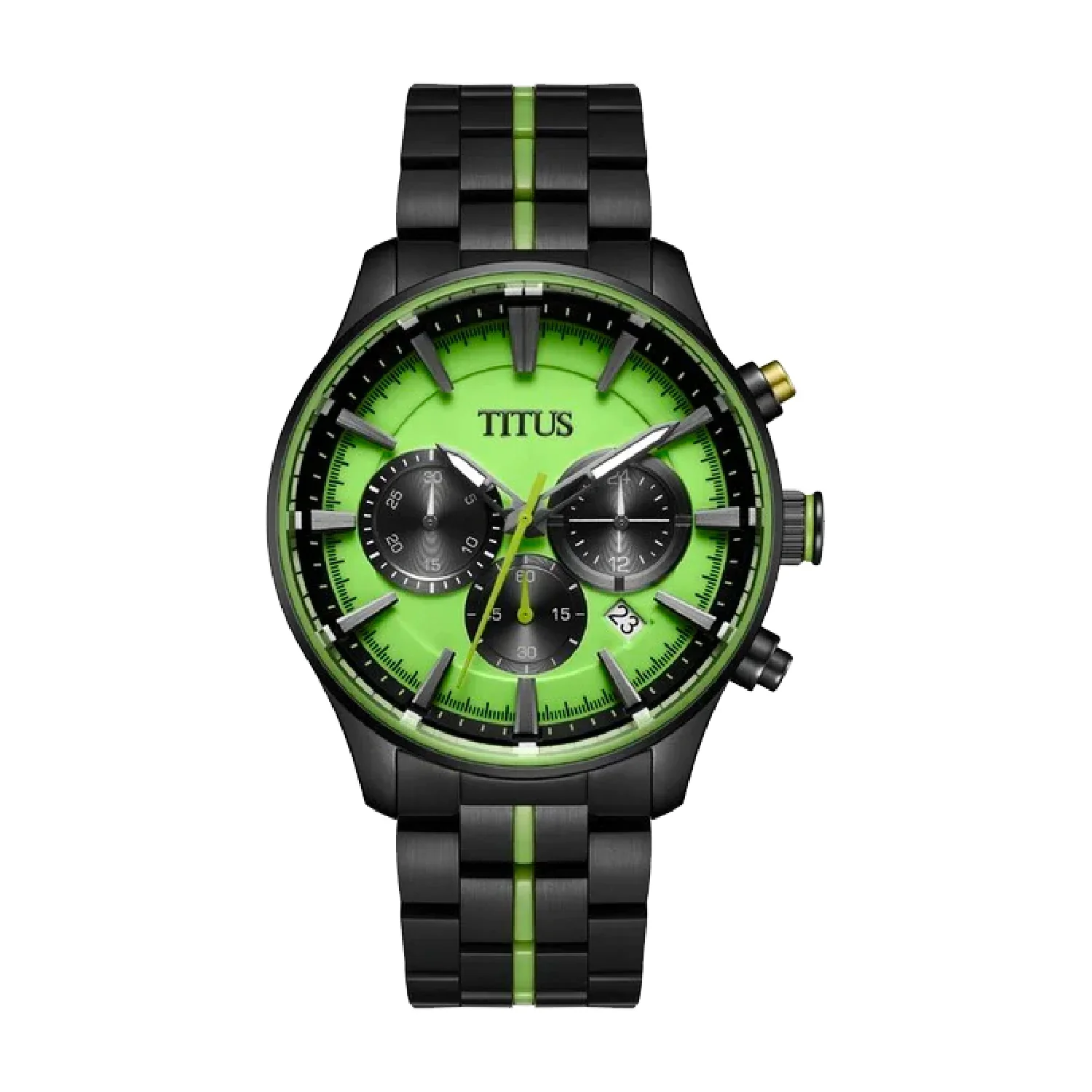 Saber Chronograph Quartz Stainless Steel Watch (W06-03282-001)
