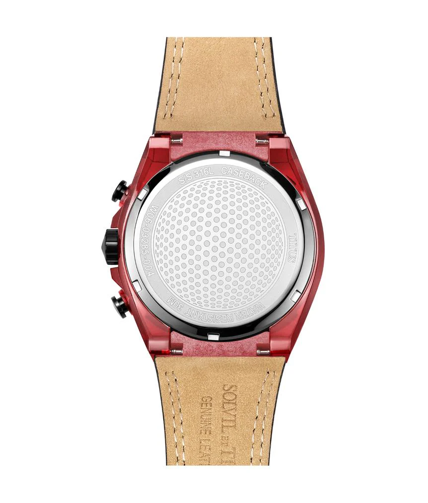 Modernist Chronograph Quartz Leather Watch (W06-03285-004) - Image 3