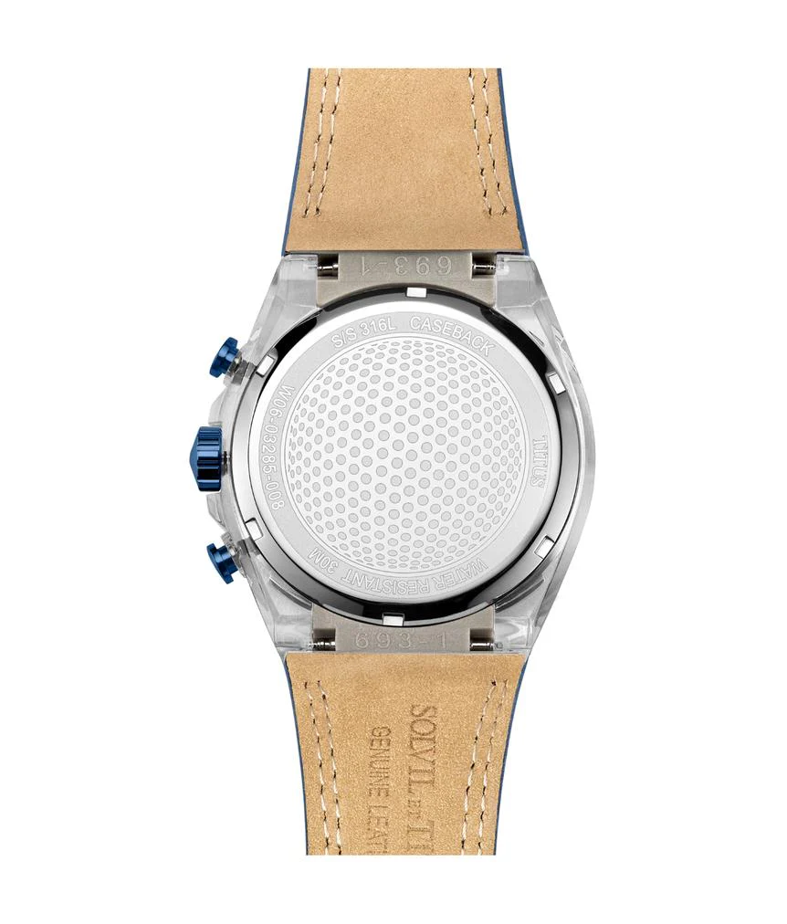 Modernist Chronograph Quartz Leather Watch (W06-03285-008) - Image 3
