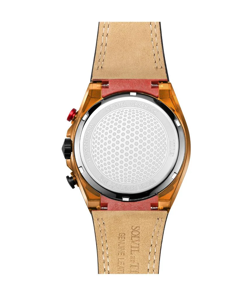 Modernist Chronograph Quartz Leather Watch (W06-03285-011) - Image 3