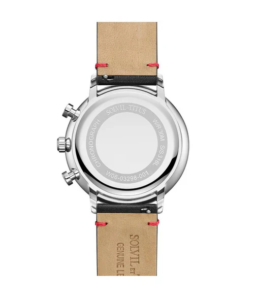 Nordic Tale Chronograph Quartz Leather Watch (W06-03298-001) - Image 3