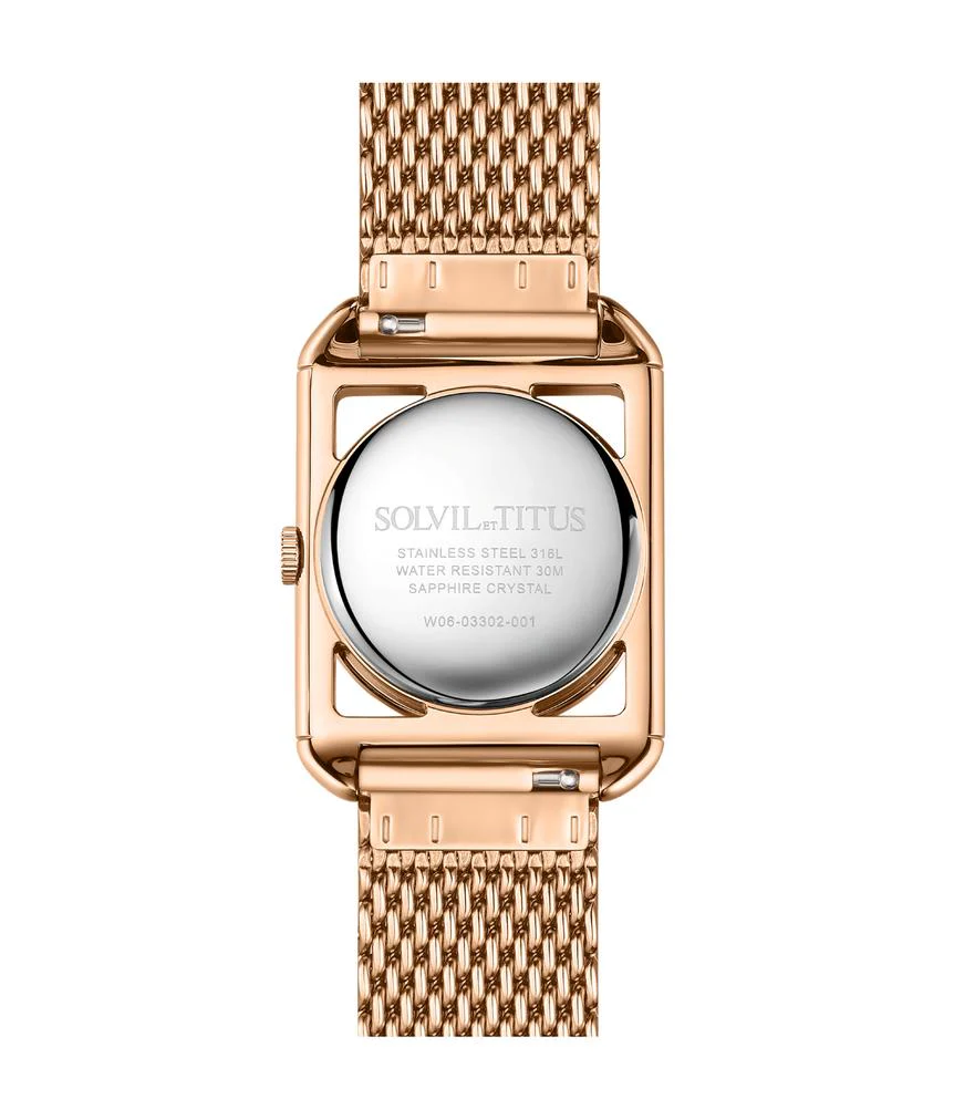 The Letter 3 Hands Quartz Stainless Steel Watch (W06-03302-001) - Image 3