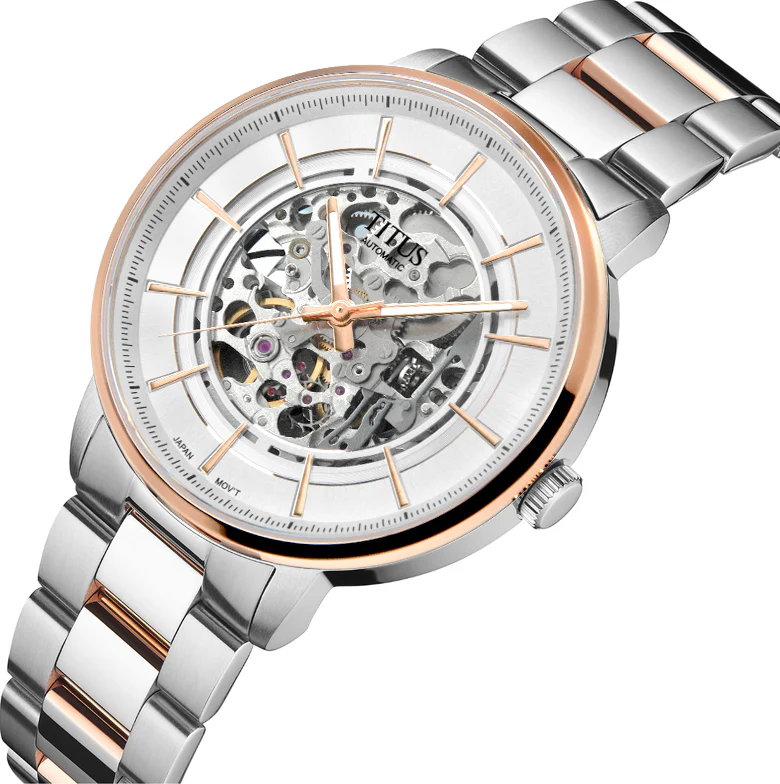 Enlight 3 Hands Mechanical Skeleton Stainless Steel Watch (W06-03305-002) - Image 2