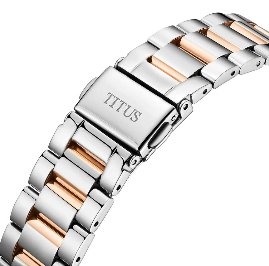 Enlight 3 Hands Mechanical Skeleton Stainless Steel Watch (W06-03305-002) - Image 4