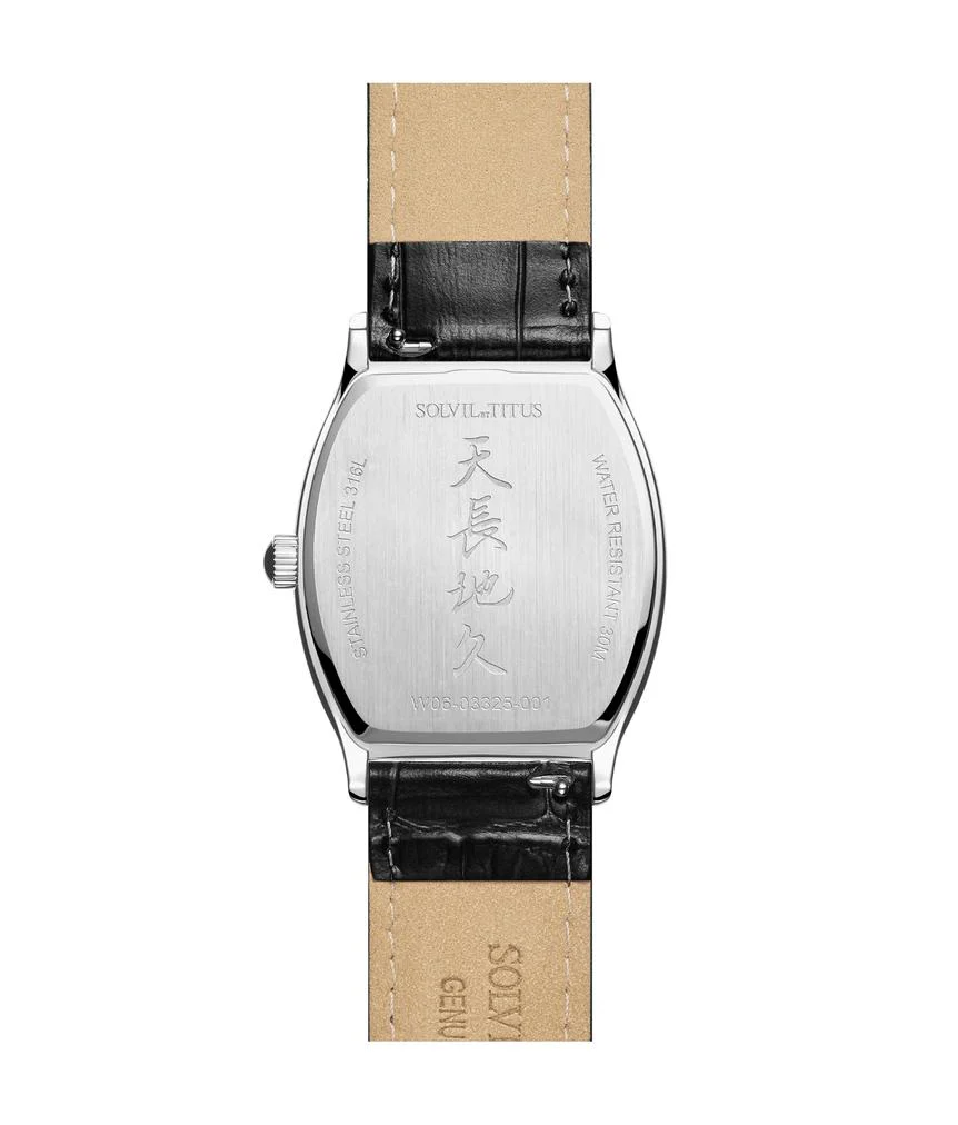Barista 3 Hands Date Quartz Leather Watch (W06-03325-001) - Image 3