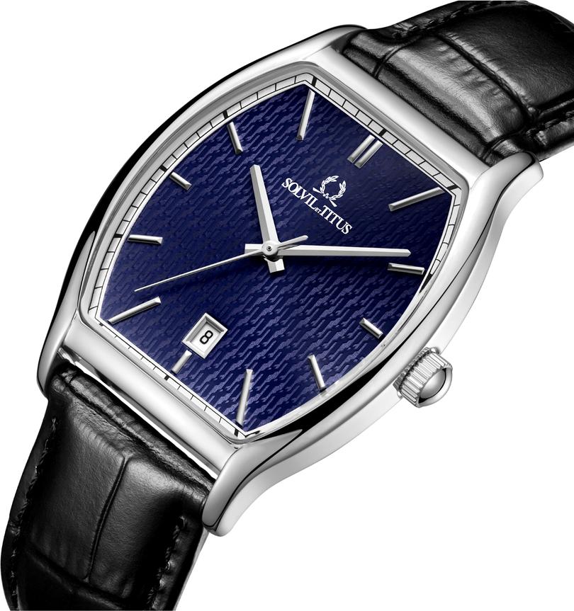Barista 3 Hands Date Quartz Leather Watch (W06-03325-002) - Image 2