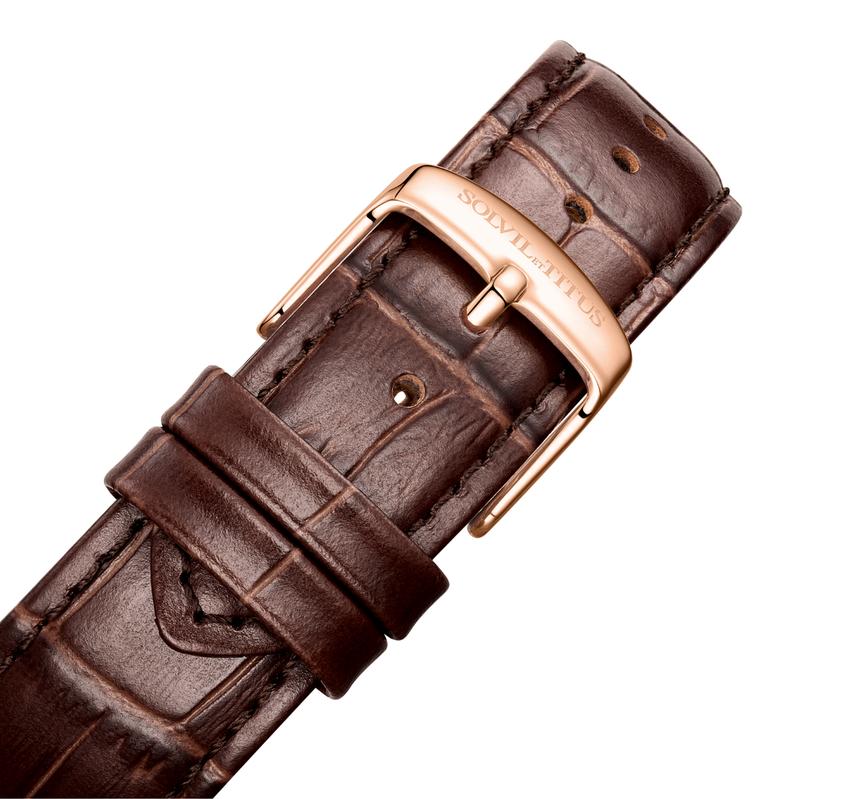 Barista 3 Hands Date Quartz Leather Watch (W06-03325-003) - Image 4