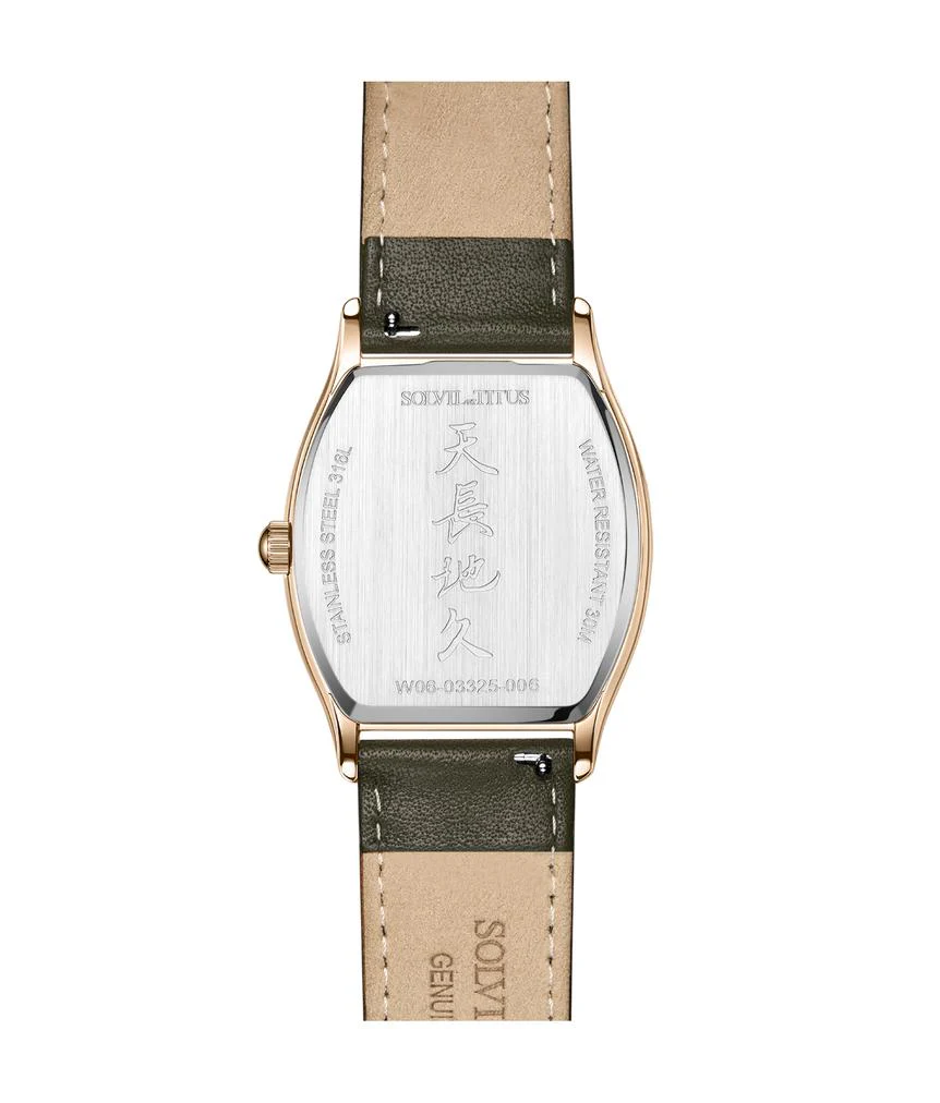 Barista 3 Hands Date Quartz Leather Watch (W06-03325-006) - Image 3
