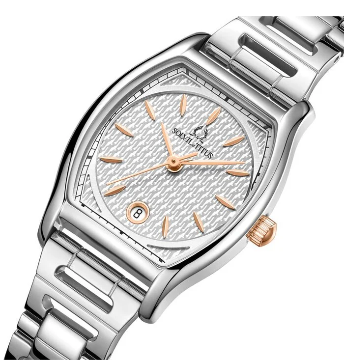 Barista 3 Hands Date Quartz Stainless Steel Watch (W06-03326-001) - Image 2