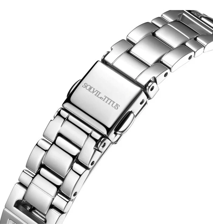 Barista 3 Hands Date Quartz Stainless Steel Watch (W06-03326-007) - Image 4