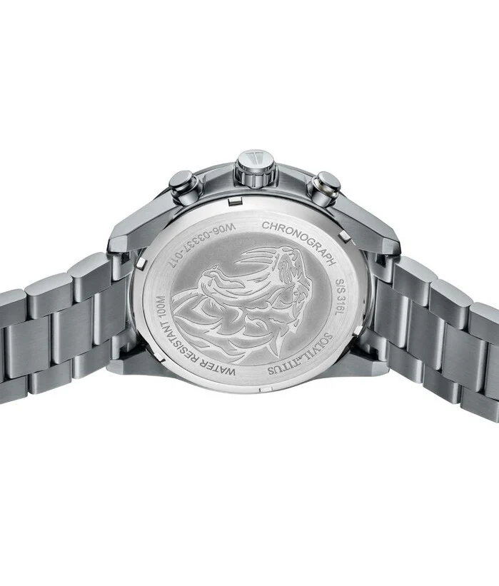 Saber Chronograph Quartz Stainless Steel Watch (W06-03337-017) - Image 3